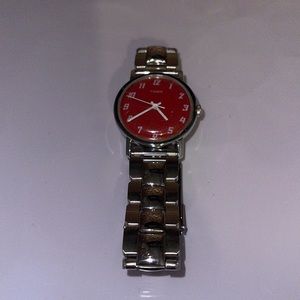 Vintage rare mercury red Timex watch